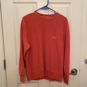 Stüssy Sweatshirt in Burnt Orange size Small